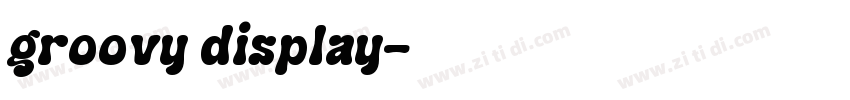groovy display字体转换